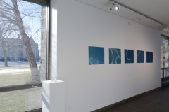 Cyanotypes and paper sculpture